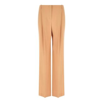 Ermanno Scervino Wide Trousers, female, Beige, Size: 2XS Palazzo Trousers