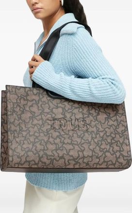 Tous Borsa tote con stampa bear e manico - Nero