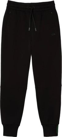 Lacoste Dubbele Laag Zwart Logo Groene Trainingsbroek - Dames - Sweatpants - Zwart - 2XS - Katoen - Broeken