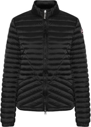 Colmar Jassen, Dames, Zwart, XL, Leer, Zwarte Sportieve Dames Donsjas