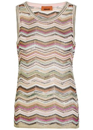 Missoni Chevron Fine-knit top - Multicoloured - 42 (UK10 / S)