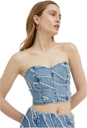 Gestuz Dames, Tops, Blauw, Maat: M Denim