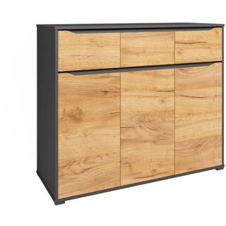 Vicco Credenza Ruben, Quercia dorata, 120 x 101.6 cm con cassetti
