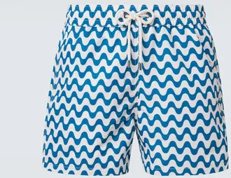 Frescobol Carioca Santos printed swim trunks