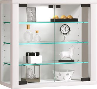 ebuy24 Ebuy24 - Vcm Vitrina Colgante Vitrina Vidrio Con Vidrio De Seguridad Esg Dimensiones: Al. 40 X An. 43 X T. 18 Cm Estuche Colgante Vidrio Moderno Y Con