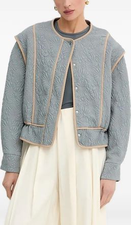 BOSS Giacca trapuntata a fiori - Blu