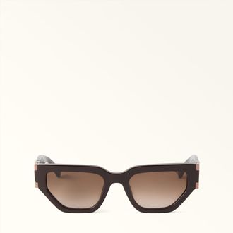 Furla Occhiali Da Sole Cioccolato Marrone Acetato Donna