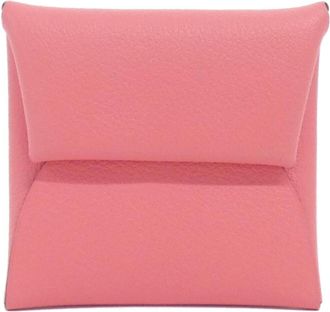 Herm&egrave;s Pink Rose Azalee Coin Purse/Coin Case (Pre-Owned)
