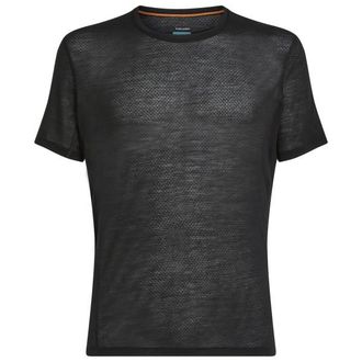 Icebreaker Merino 75 Cool-Lite Featherlight S/S Crewe Merinounterw&auml;sche f&uuml;r Herren | schwarz/grau