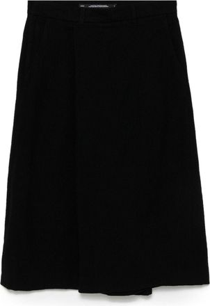 Julius Tailored skirt pants - men - Wool/Silk/Rayon - 4 - Black