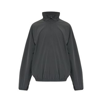 Fear of God Training Jackets, male, Gray, Size: XL Tech Nylon Half Zip Track Jacket