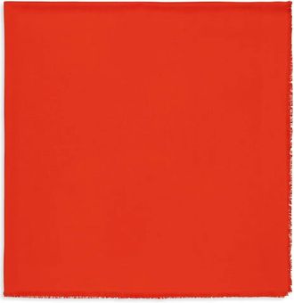 Fendi Scialle con ricamo - Rosso