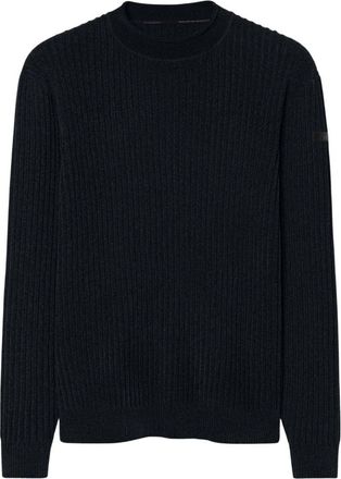 Roberto Ricci Design Velvet Rave Ronde Gebreide Trui - Heren - Ronde hals truien - Zwart - XL - Polyester - Truien & Vesten