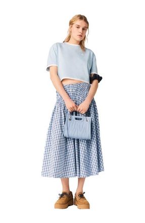 Maje Two-tone T-shirt in Blue Sky at Nordstrom, Size X-Small