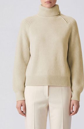 Agnona Long-Sleeved Dropped-Shoulder Turtleneck Jumper in Cashmere Blend