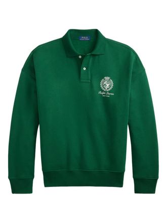 Polo Ralph Lauren graphic-embroidery sweatshirt - Green