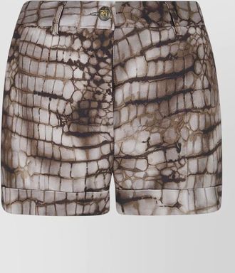 Elisabetta Franchi tailored shorts belt loops back pockets