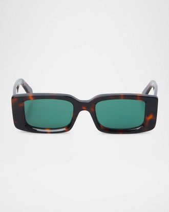 Off-white Men & apos;s Arthur Acetate Rectangle Sunglasses