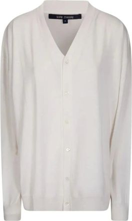 Sofie D'Hoore Cardigan V-neck Marvel - - Knitwear - Donna - Bianco - L