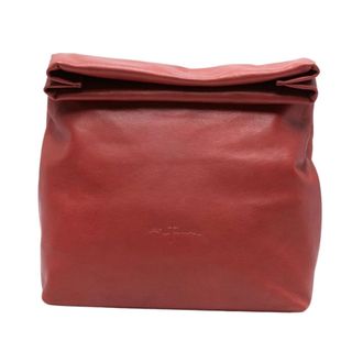 Cortana Roll-top Leather Clutch Bag - female - Cortana - Clutches - Red - ONE SIZE - Bags
