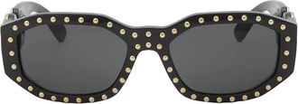 Versace Dark Grey Geometric Unisex Sunglasses VE4361 539787 53