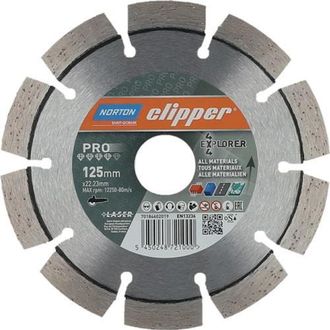 Norton Clipper Disco De Diamante 4x4 Explorer D.125mm Agujero.22,23mm 2,2mm 10mm - 70184602019