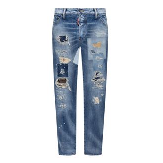 Dsquared2 Denim Cool Guy Patch Jeans Marineblauw