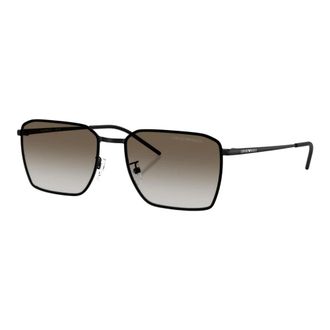 Emporio Armani Zonnebril met vierkant montuur - Heren - Accessoires - Zwart - Maat: 60 MM Polyamide