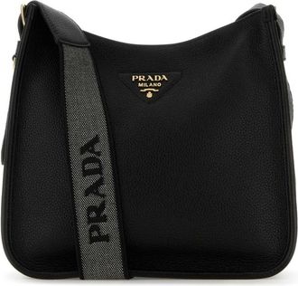 Prada Black triangle-logo Crossbody bag
