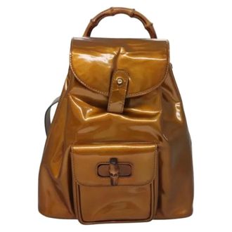 Gucci Pre-owned Cuoio backpacks - - Pre-owned - Donna - Giallo - ONE SIZE
