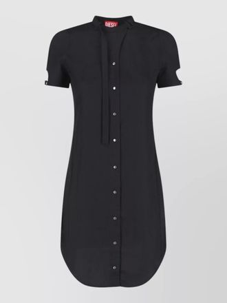 Diesel short sleeve dress knee length collar