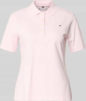 Tommy Hilfiger Regular Fit Poloshirts aus Baumwoll-Mix in Rosa, Gr&ouml;&szlig;e XL