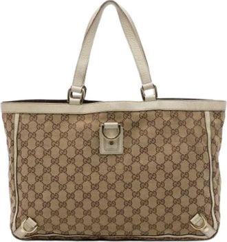 Gucci Pre-owned Abbey D-Ring Tote Bag - - Pre-owned - Donna - Beige - ONE SIZE