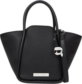 Karl Lagerfeld Ikon Tote - Dames - Handtassen - Zwart - ONE Size - Polyester - Tassen