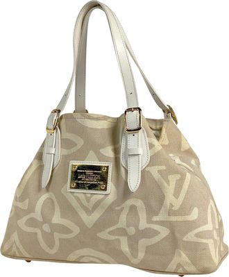 Louis Vuitton Sable Canvas Shoulder Bag Tote Bag (Pre-Owned)