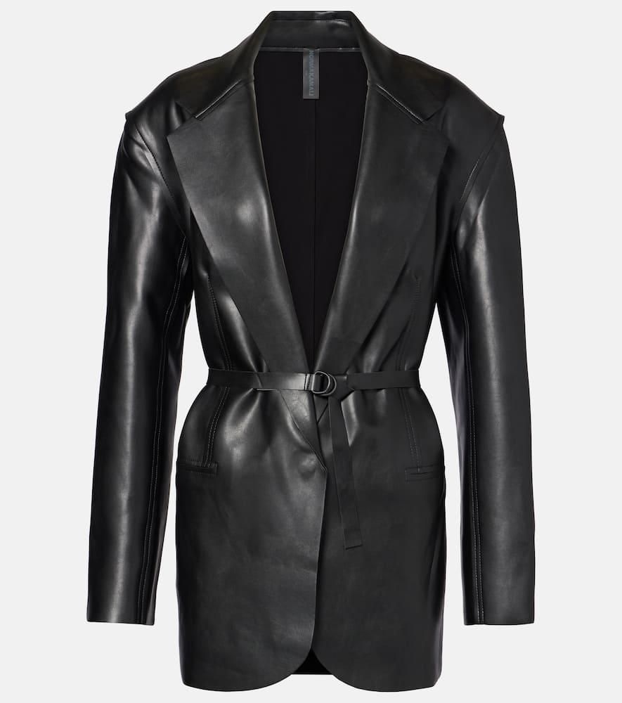 Saint Laurent Womens Satin Blazer in Black | Size 38