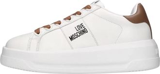 Love Moschino Ja 15315G0Nia Sneaker - Dames - Sneakers - Wit - 39 EU - Leer - Schoenen