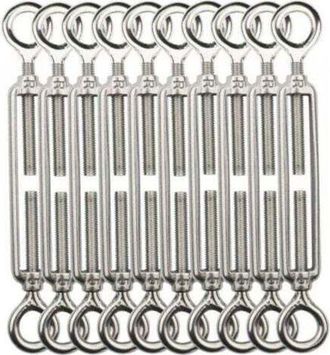 OEM Tensor De Cable M5, Tensor De Cable De Acero Inoxidable 304 Para Tendedero, Percha, Cable Corporal - 10 Unidades