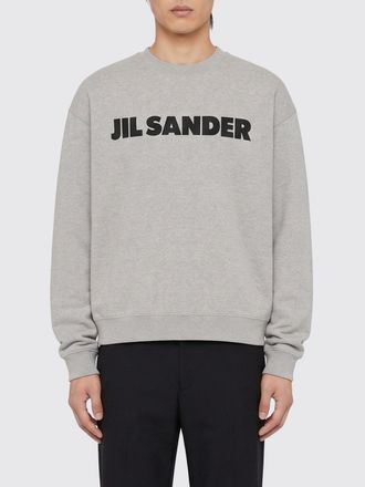 Jil Sander Felpa girocollo in cotone con logo