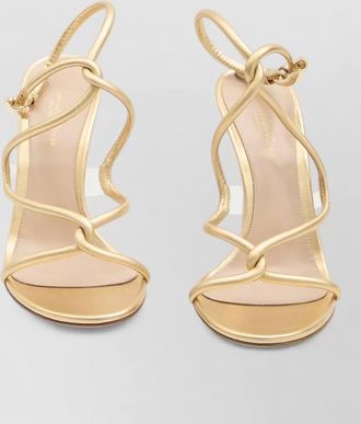 Gianvito Rossi mamba snake stiletto heel leather sandals
