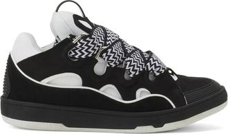 Lanvin Curb Sneakers - Heren - Sneakers - Zwart - 44 EU - Leer - Schoenen