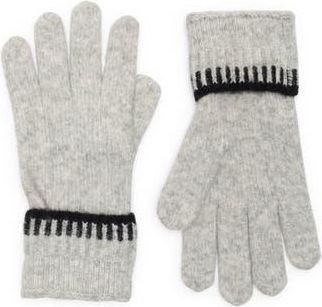 BCBGeneration Contrast Stitch Gloves in Grey at Nordstrom Rack