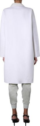 Fabiana Filippi Knee-Length V-Neck Coat With Jewel Detail