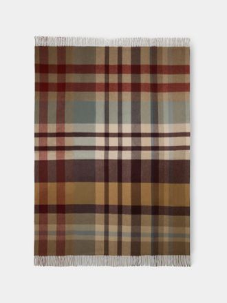 Johnstons of Elgin Rowan Check Cashmere Reversible Throw (75in/1.9m)