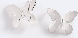 Emma Pills Floating Butterfly Studs in Silver at Nordstrom