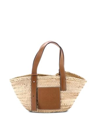 Loewe Basket Raffia Small tote bag - Toni neutri