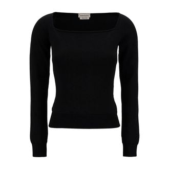 Alexander McQueen Mujer, Jerseys, Negro, Talla: L