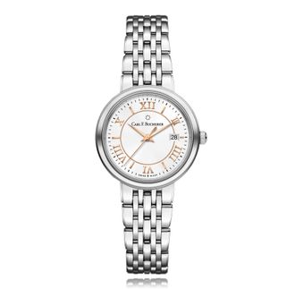 Bucherer Adamavi Quartz Silver Dial Ladies Watch 00.10315.08.15.22