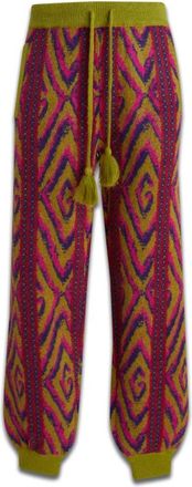 Gucci Stijlvolle Broeken voor Mannen en Vrouwen - Heren - Straight fit broeken - Veelkleurig - M - Wol - Broeken