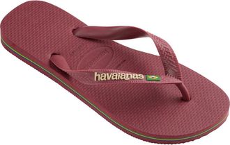 Havaianas Brazil Logo Flip Flop in Amaranth at Nordstrom, Size 5